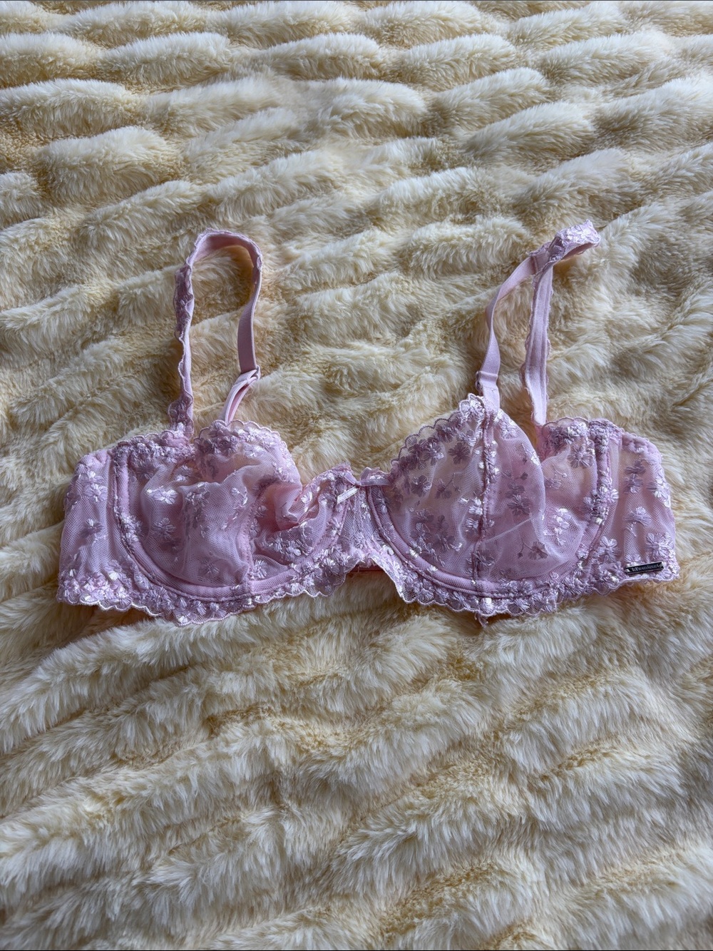 La vie en rose pink bralette